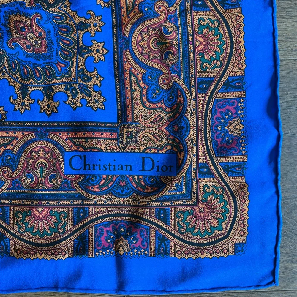 Christian Dior Silk Square Scarf